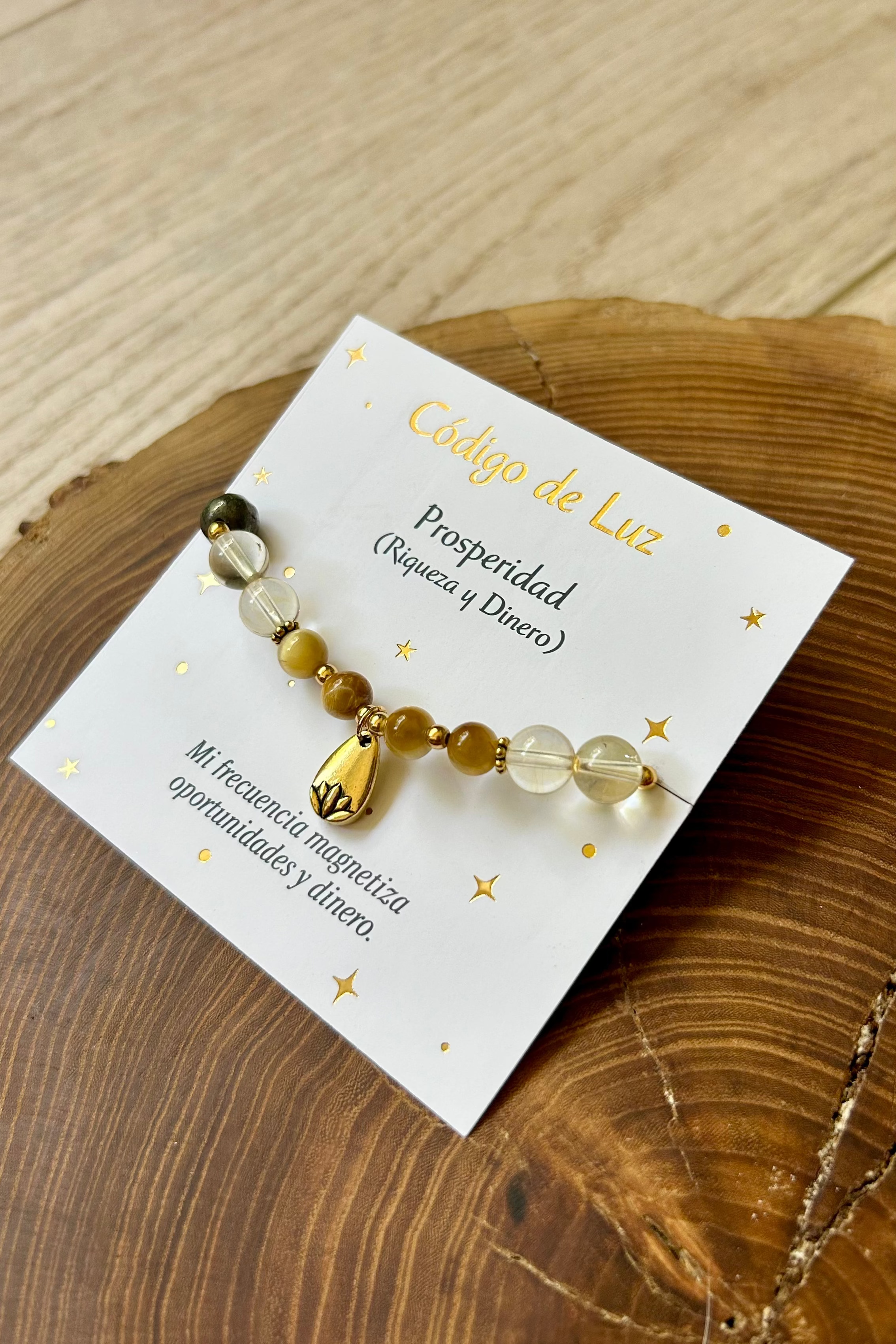 Pulsera Código de Luz 25 - Prosperidad (Riqueza y Dinero)