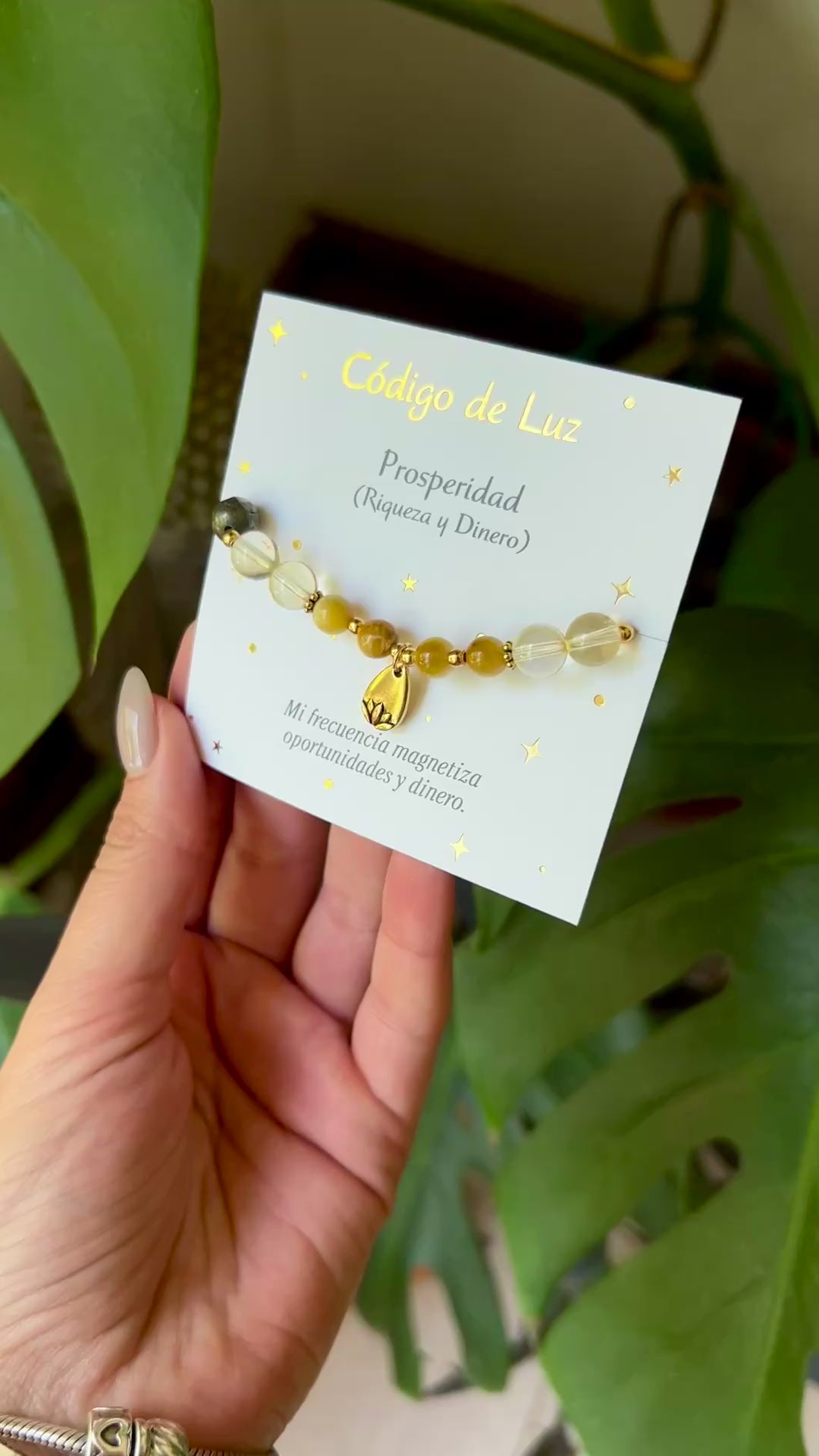 Pulsera Código de Luz 25 - Prosperidad (Riqueza y Dinero)