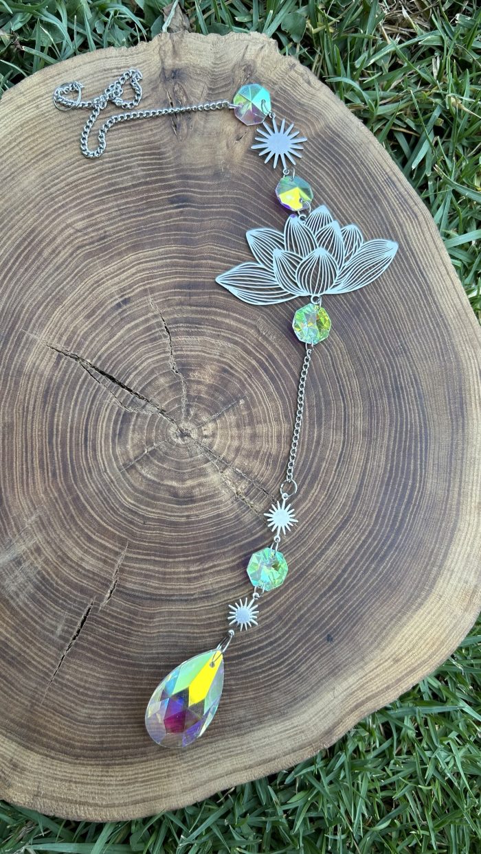 Flor loto plateado✨ - Imagen 2