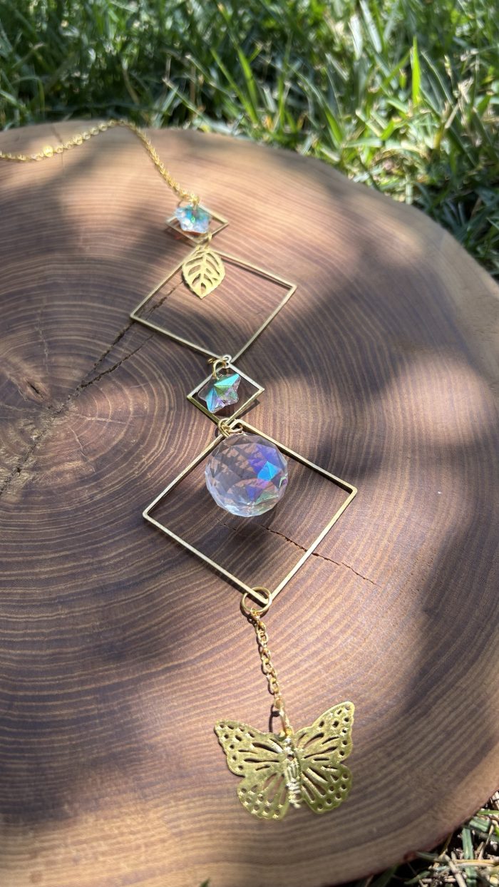 Mariposa y rombos plateado✨ - Imagen 2