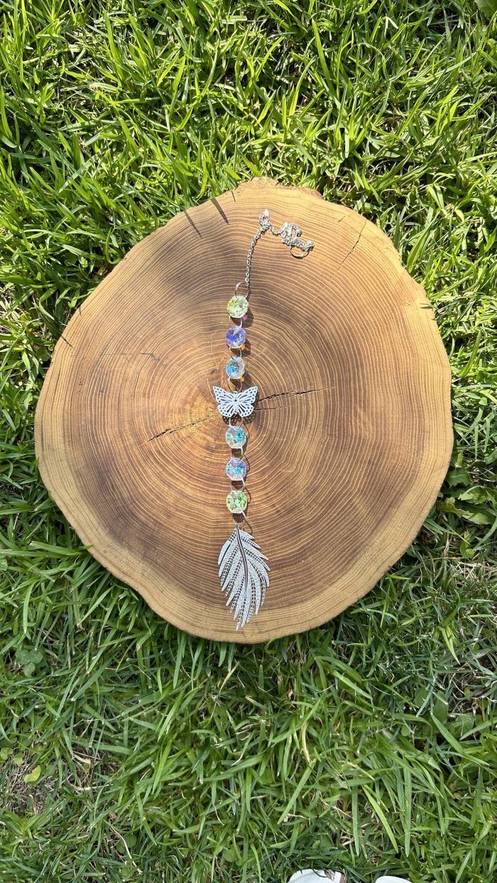 Mariposa hoja plateado✨ - Imagen 3
